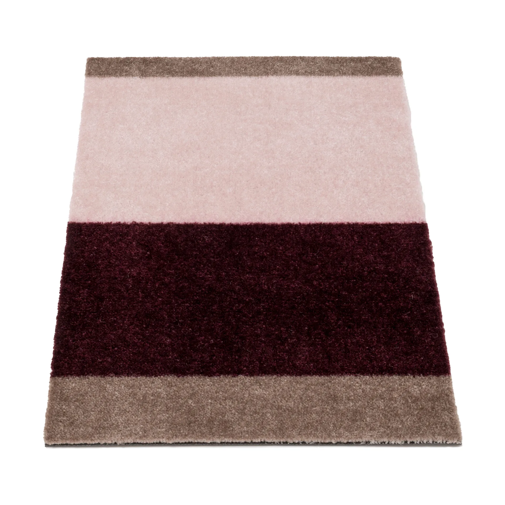 Stripes doormat horizontal, Bordeaux-rose-sand, 40x60 cm tica copenhagen