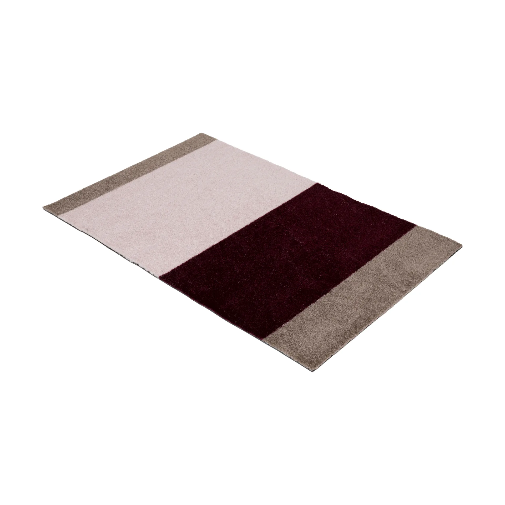 Stripes doormat horizontal, Bordeaux-rose-sand, 60x90 cm tica copenhagen