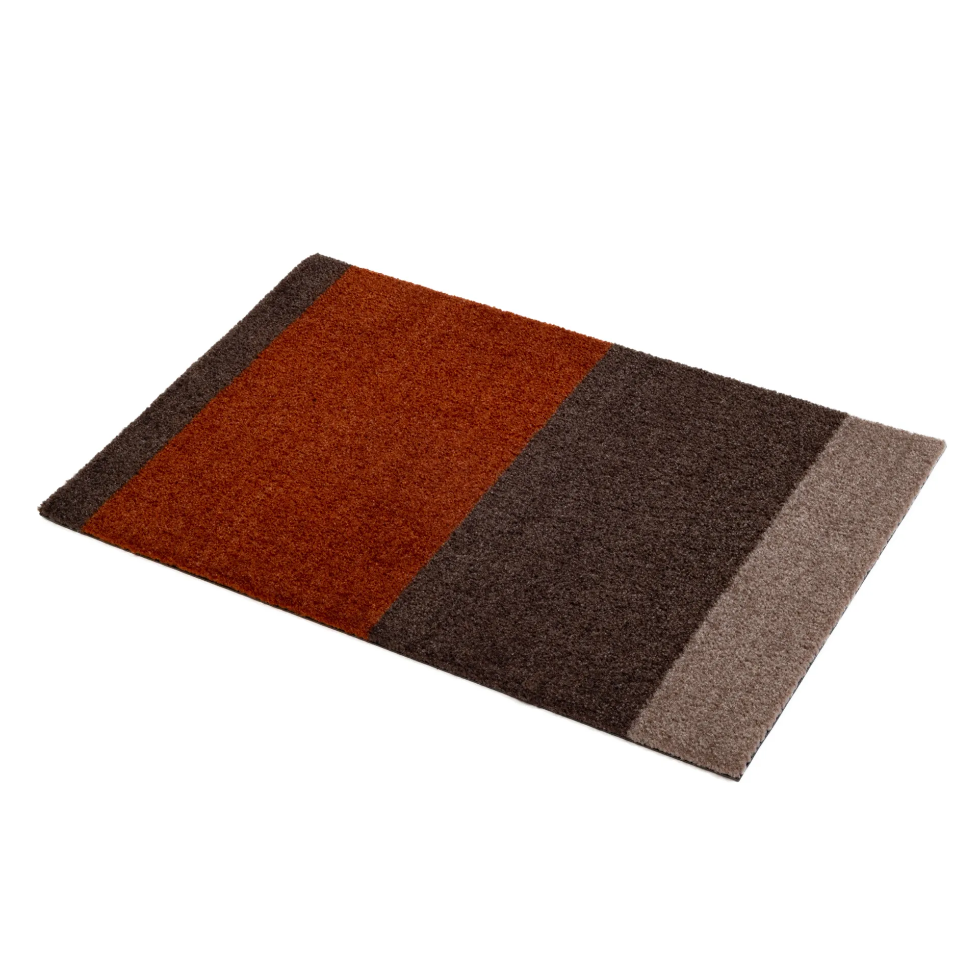 Stripes doormat horizontal, Brown-terracotta. 40x60 cm tica copenhagen