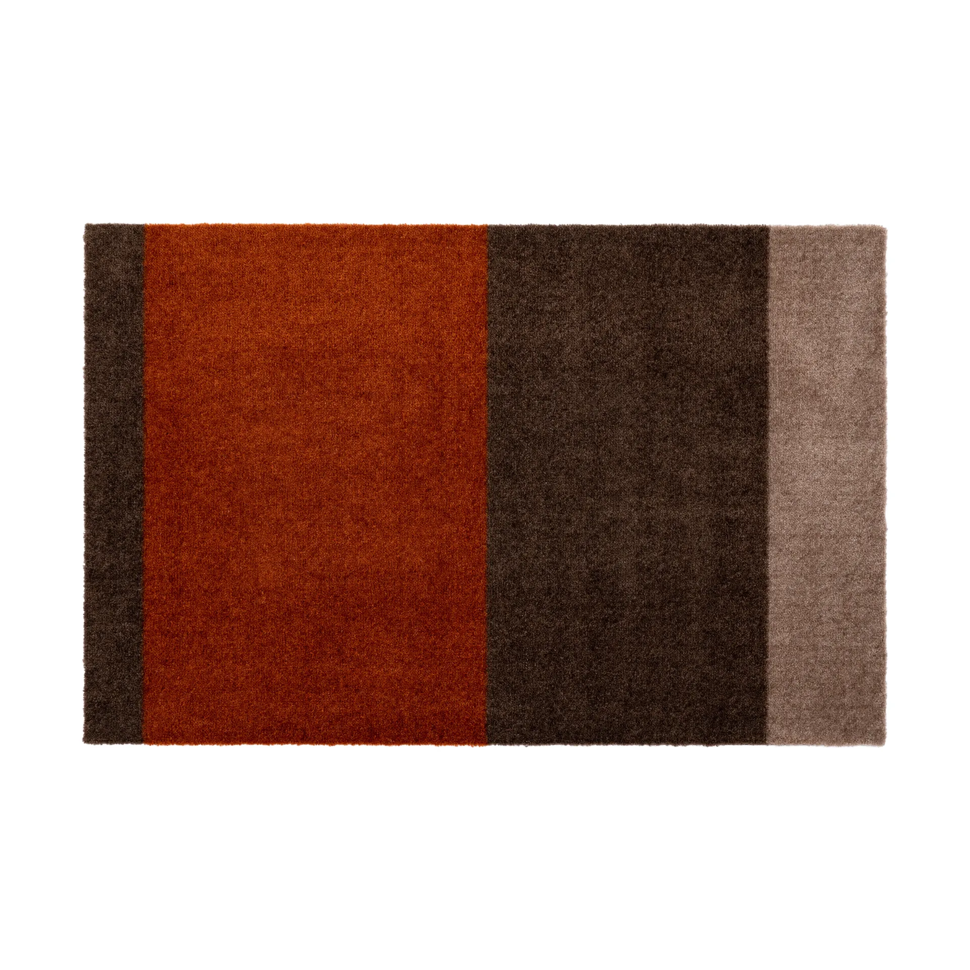 Stripes doormat horizontal, Brown-terracotta. 60x90 cm tica copenhagen