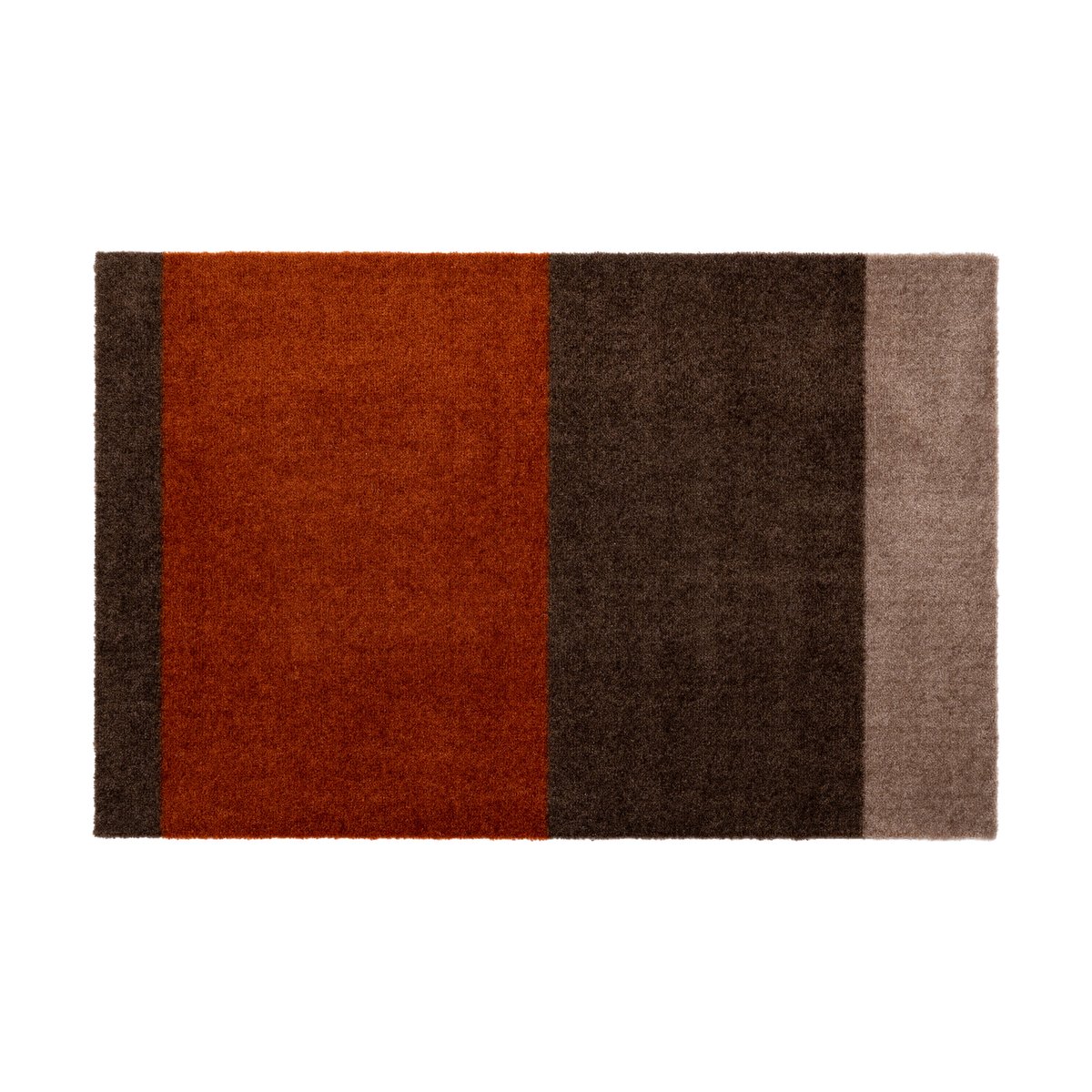 tica copenhagen Stripes doormat horizontal Brown-terracotta. 60x90 cm