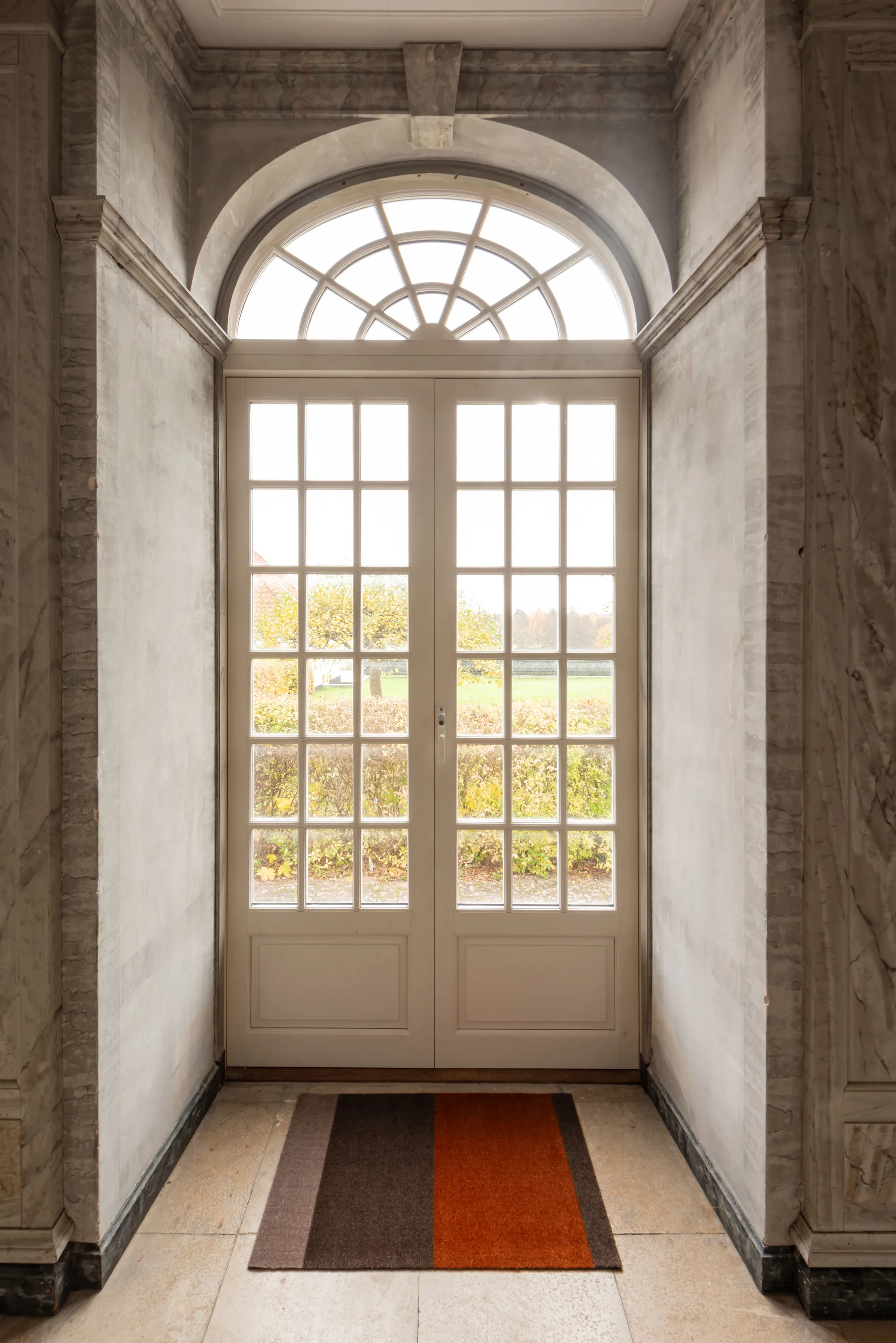 Stripes doormat horizontal, Brown-terracotta. 60x90 cm tica copenhagen