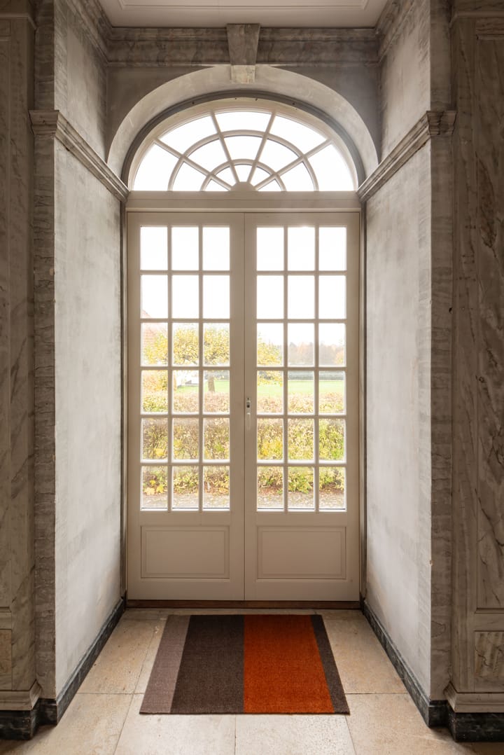 Stripes doormat horizontal, Brown-terracotta. 60x90 cm tica copenhagen