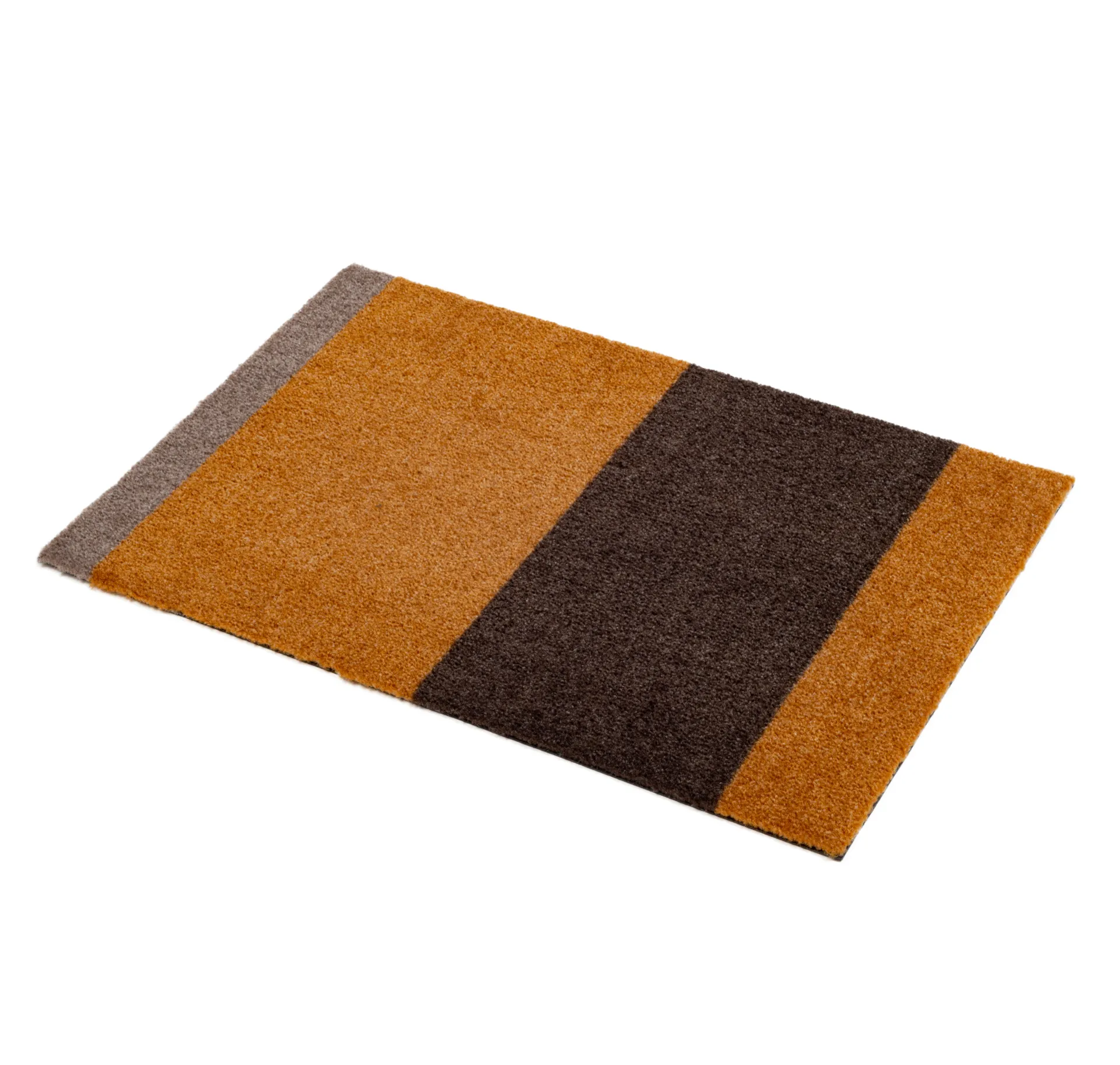 Stripes doormat horizontal, Dijon-brown-sand. 40x60 cm tica copenhagen