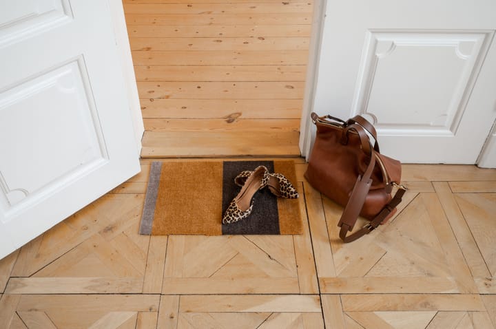 Stripes doormat horizontal, Dijon-brown-sand. 40x60 cm tica copenhagen