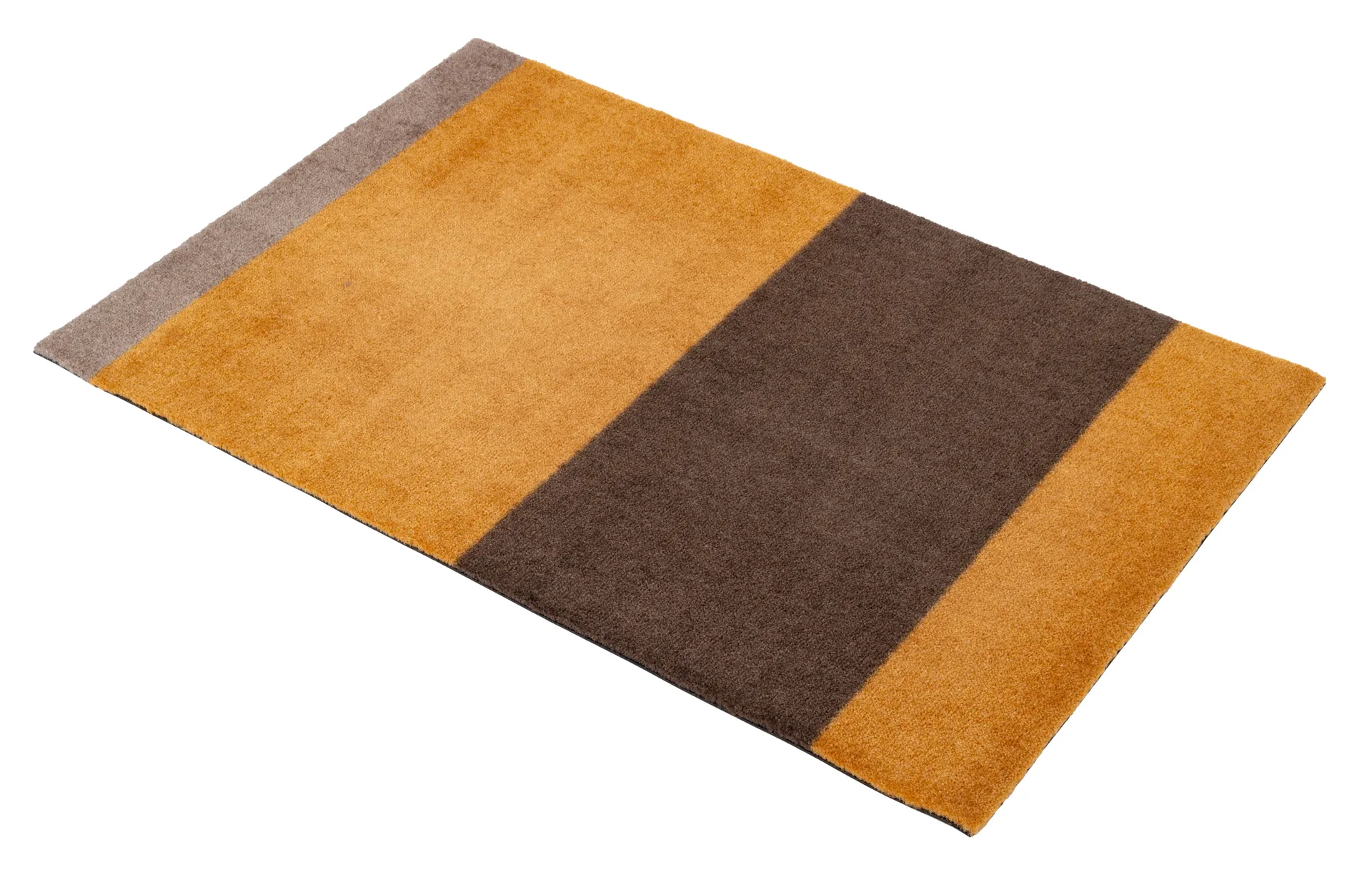 Stripes doormat horizontal, Dijon-brown-sand. 60x90 cm tica copenhagen
