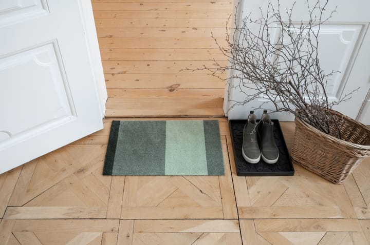 Stripes doormat horizontal, Green. 40x60 cm tica copenhagen