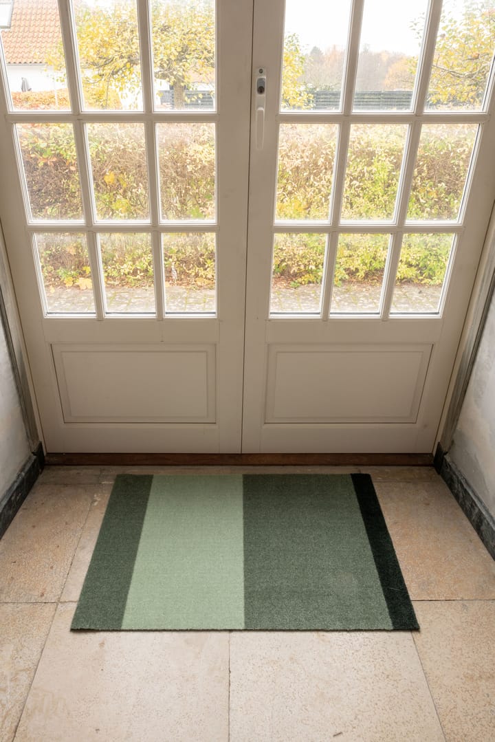 Stripes doormat horizontal, Green. 60x90 cm tica copenhagen