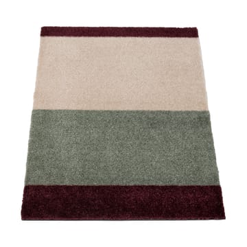 Stripes doormat horizontal - Green-ivory-bordeaux, 40x60 cm - tica copenhagen
