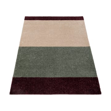 Stripes doormat horizontal - Green-ivory-bordeaux, 60x90 cm - tica copenhagen