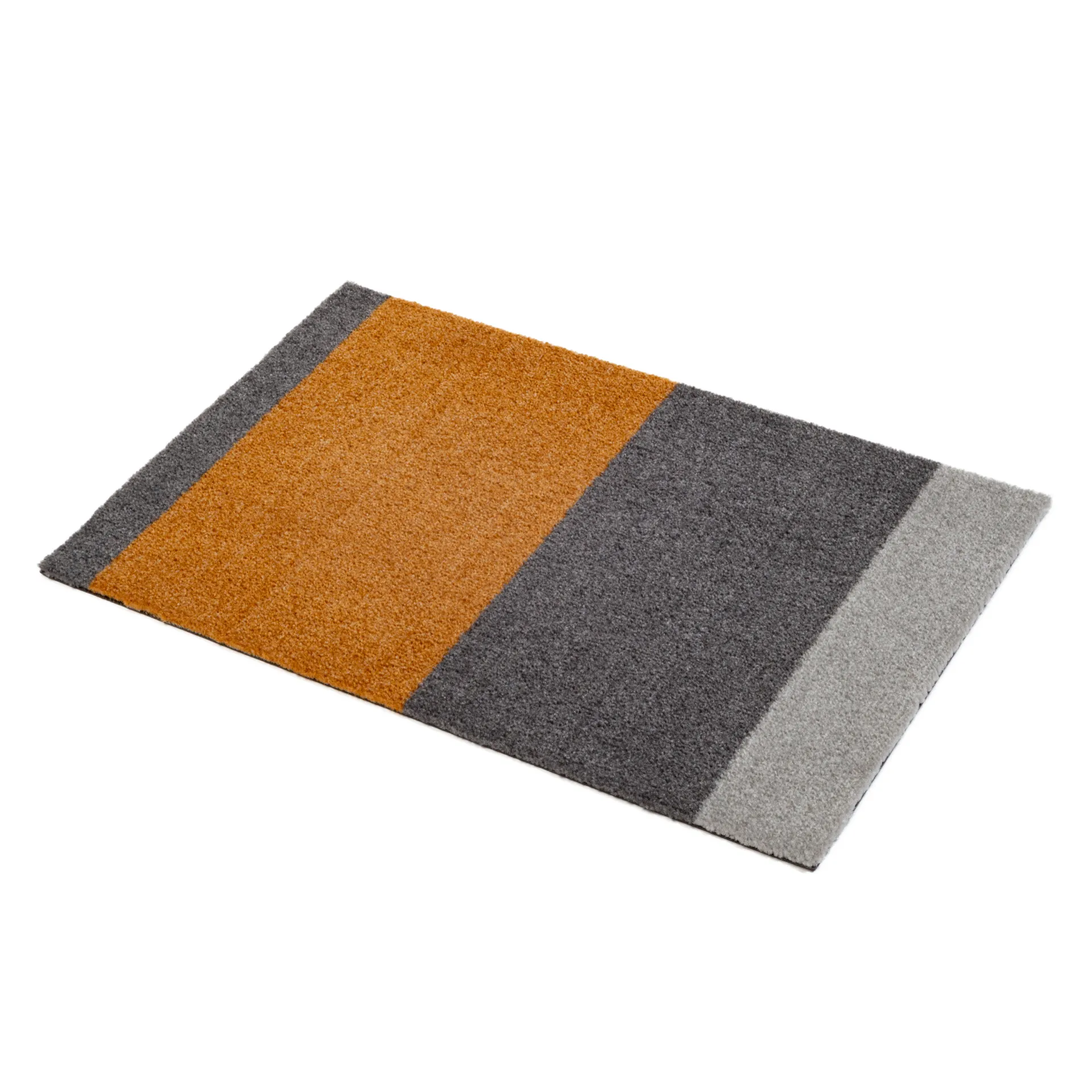 Stripes doormat horizontal, Grey-grey-dijon. 40x60 cm tica copenhagen