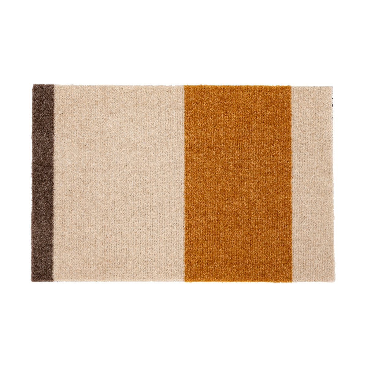 tica copenhagen Stripes doormat horizontal Ivory-dijon-brown. 40x60 cm