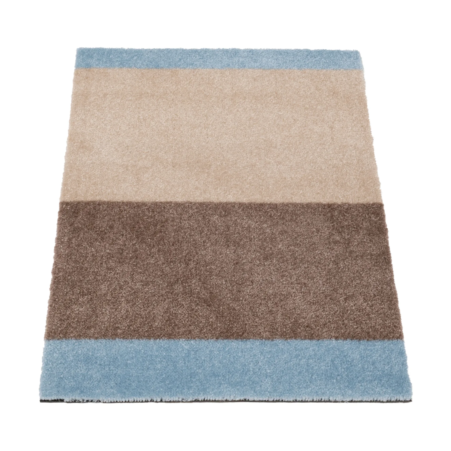 Stripes doormat horizontal, Ivory-sand-blue, 40x60 cm tica copenhagen