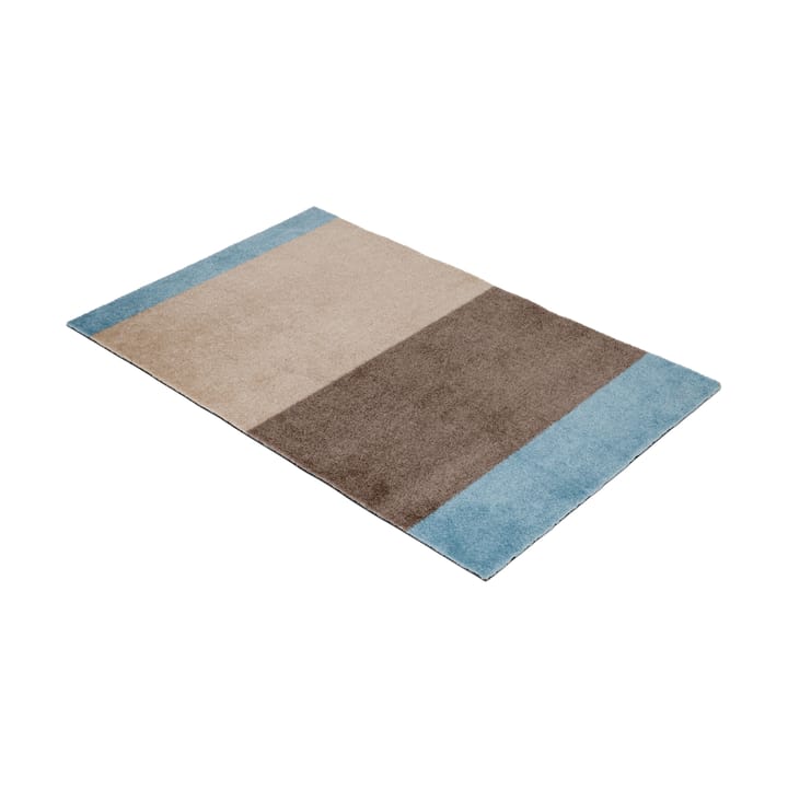 Stripes doormat horizontal, Ivory-sand-blue, 60x90 cm tica copenhagen