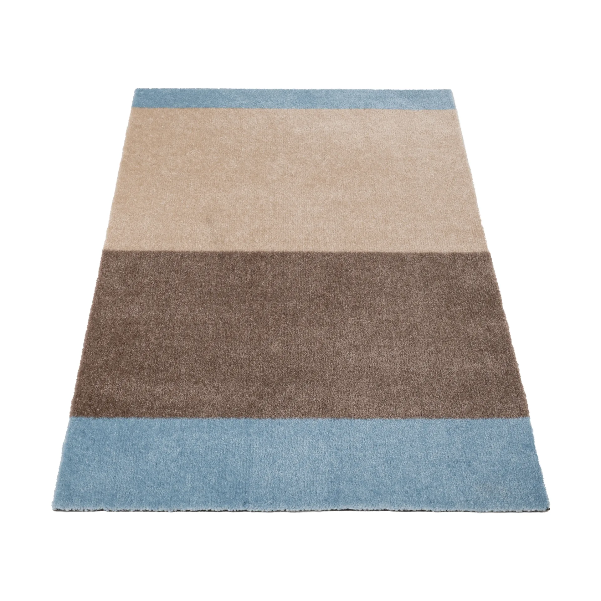 Stripes doormat horizontal, Ivory-sand-blue, 60x90 cm tica copenhagen