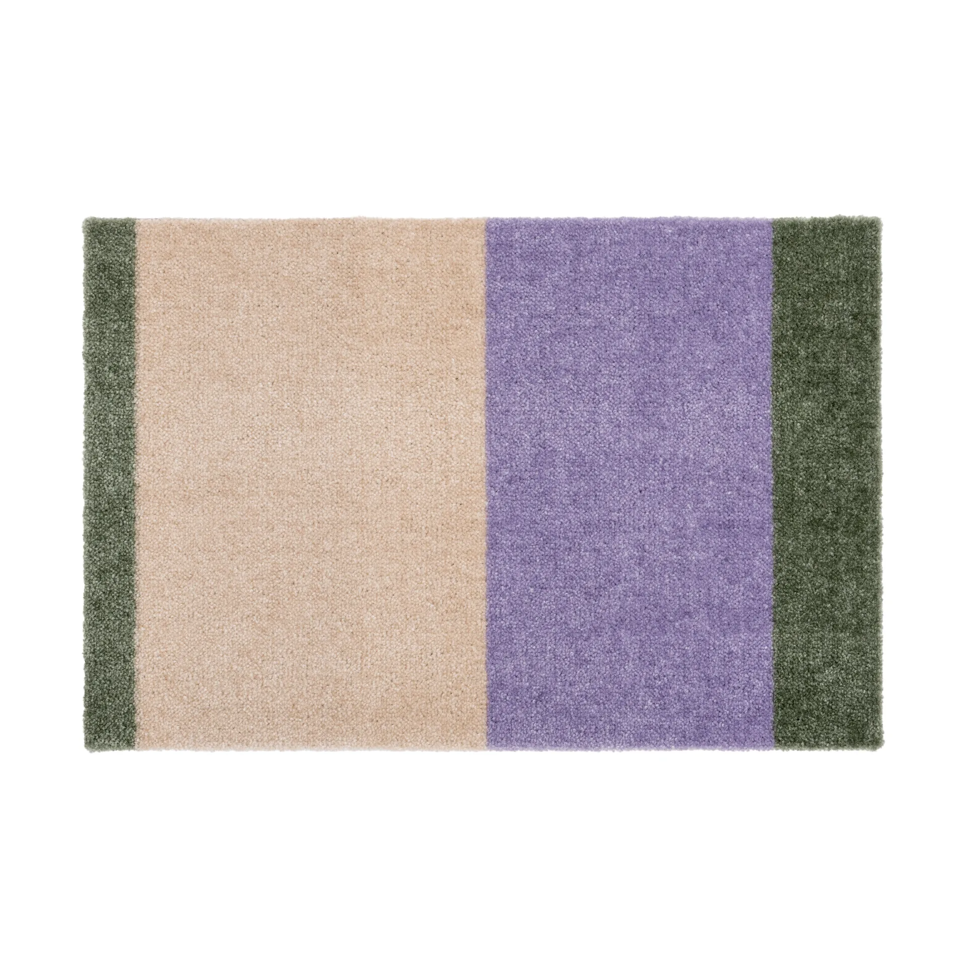 Stripes doormat horizontal, Lilac-ivory-green, 40x60 cm tica copenhagen