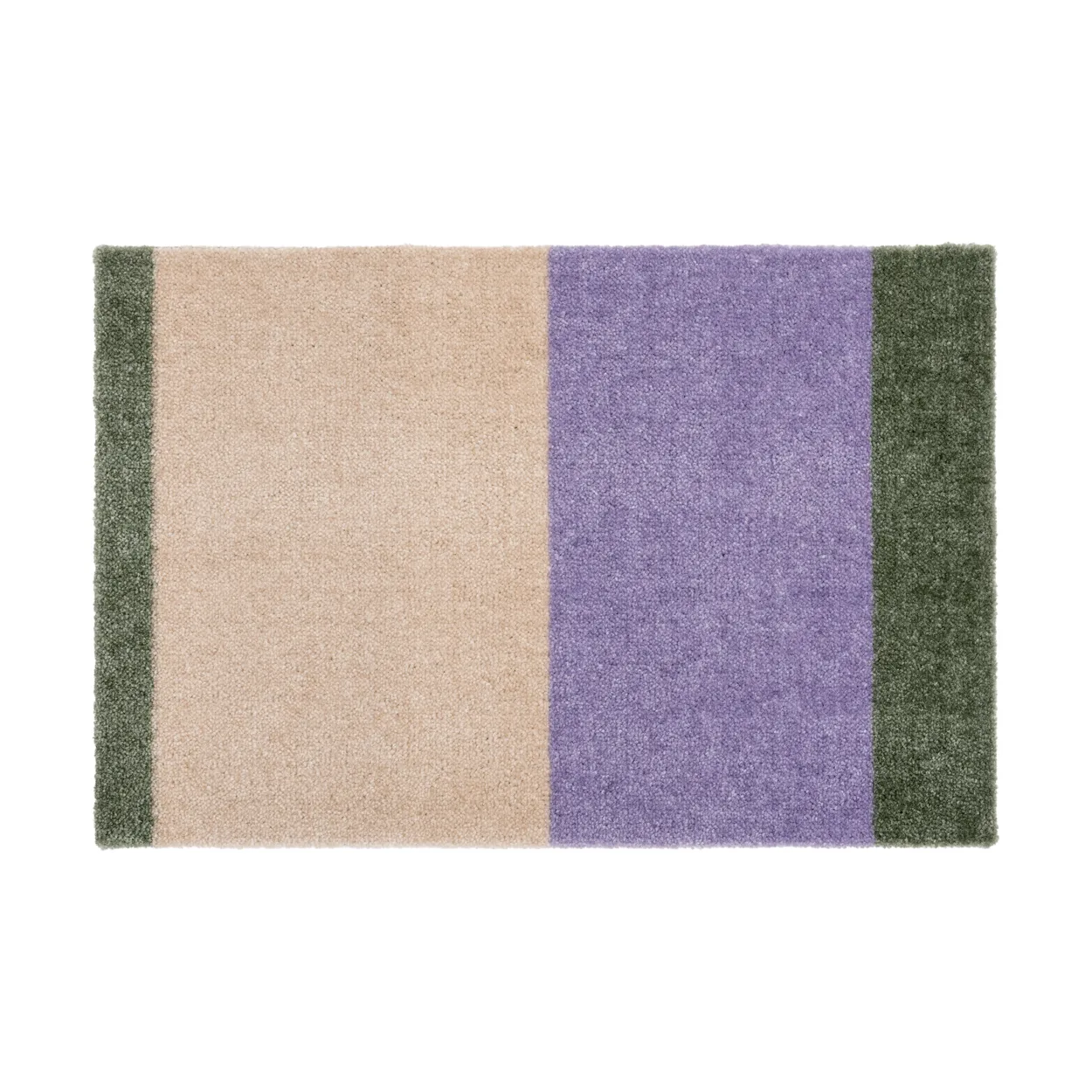 tica copenhagen Stripes doormat horizontal Lilac-ivory-green, 40x60 cm