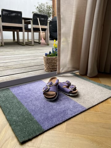 Stripes doormat horizontal - Lilac-ivory-green, 40x60 cm - tica copenhagen