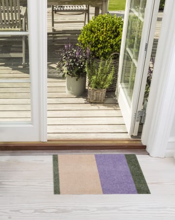 Stripes doormat horizontal - Lilac-ivory-green, 40x60 cm - tica copenhagen
