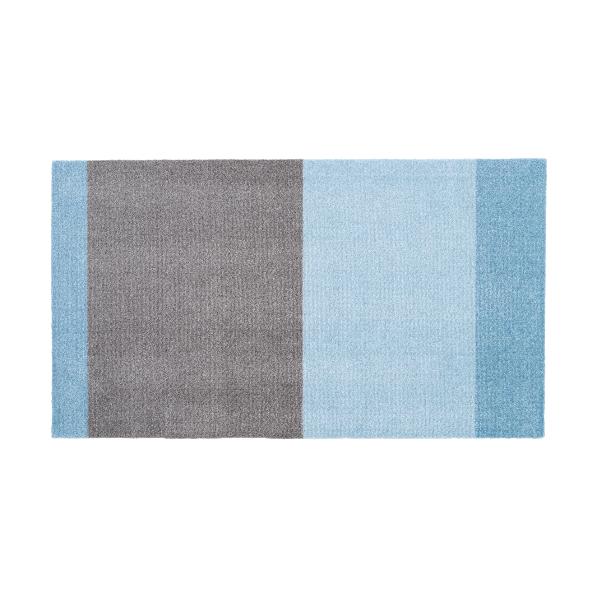 Stripes hallway rug horizontal, Blue-steel grey. 67x120 cm tica copenhagen