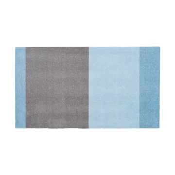 Stripes hallway rug horizontal - Blue-steel grey. 67x120 cm - tica copenhagen