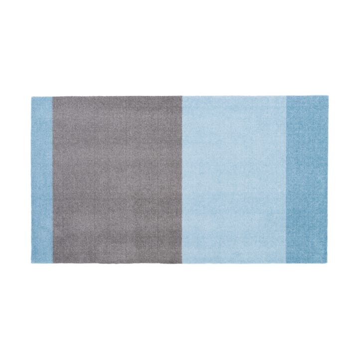 Stripes hallway rug horizontal - Blue-steel grey. 67x120 cm - Tica copenhagen