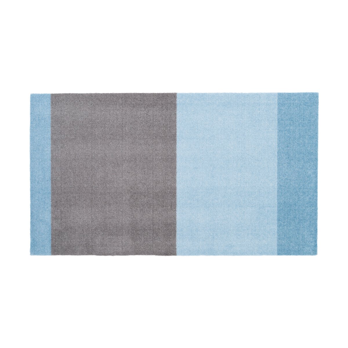 tica copenhagen Stripes hallway rug horizontal Blue-steel grey. 67x120 cm