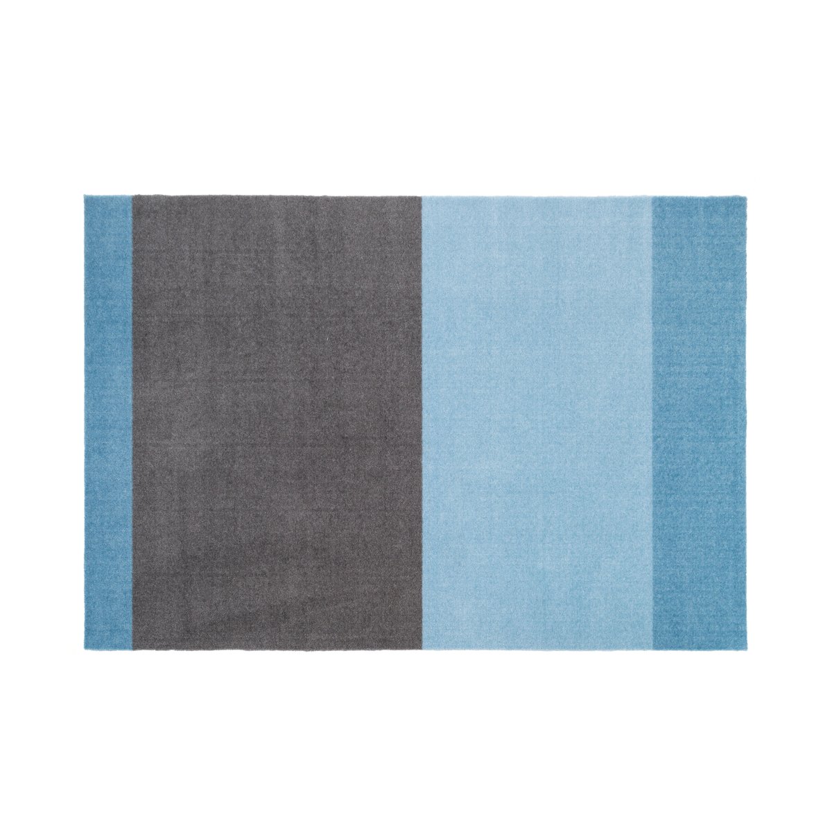 tica copenhagen Stripes hallway rug horizontal Blue-steel grey. 90x130 cm
