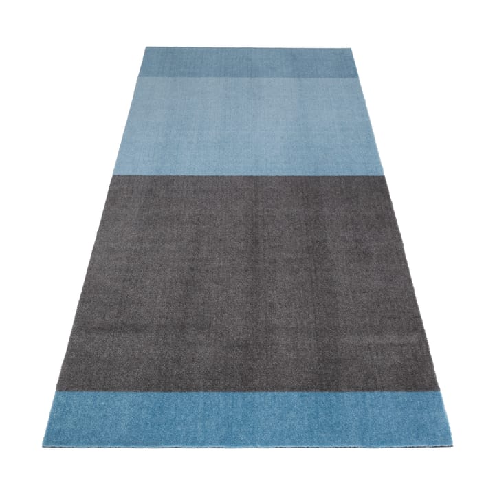 Stripes hallway rug horizontal - Blue-steel grey. 90x200 cm - Tica copenhagen