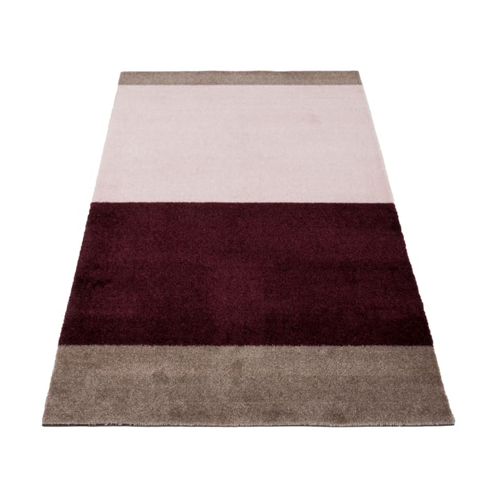 Stripes hallway rug horizontal - Bordeaux-rose-sand, 67x120 cm - Tica copenhagen