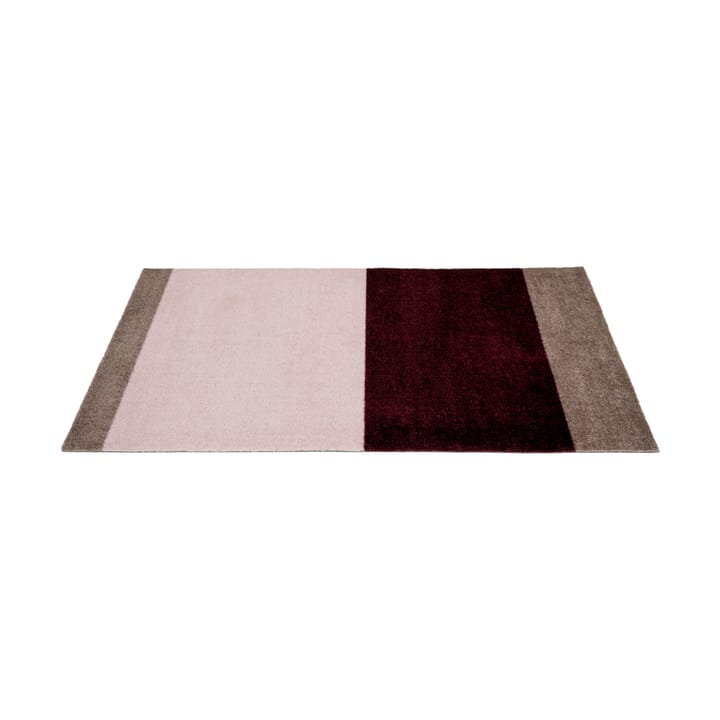 Stripes hallway rug horizontal, Bordeaux-rose-sand, 67x120 cm tica copenhagen