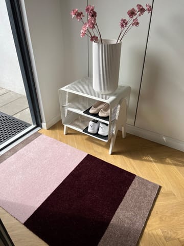 Stripes hallway rug horizontal - Bordeaux-rose-sand, 67x120 cm - tica copenhagen