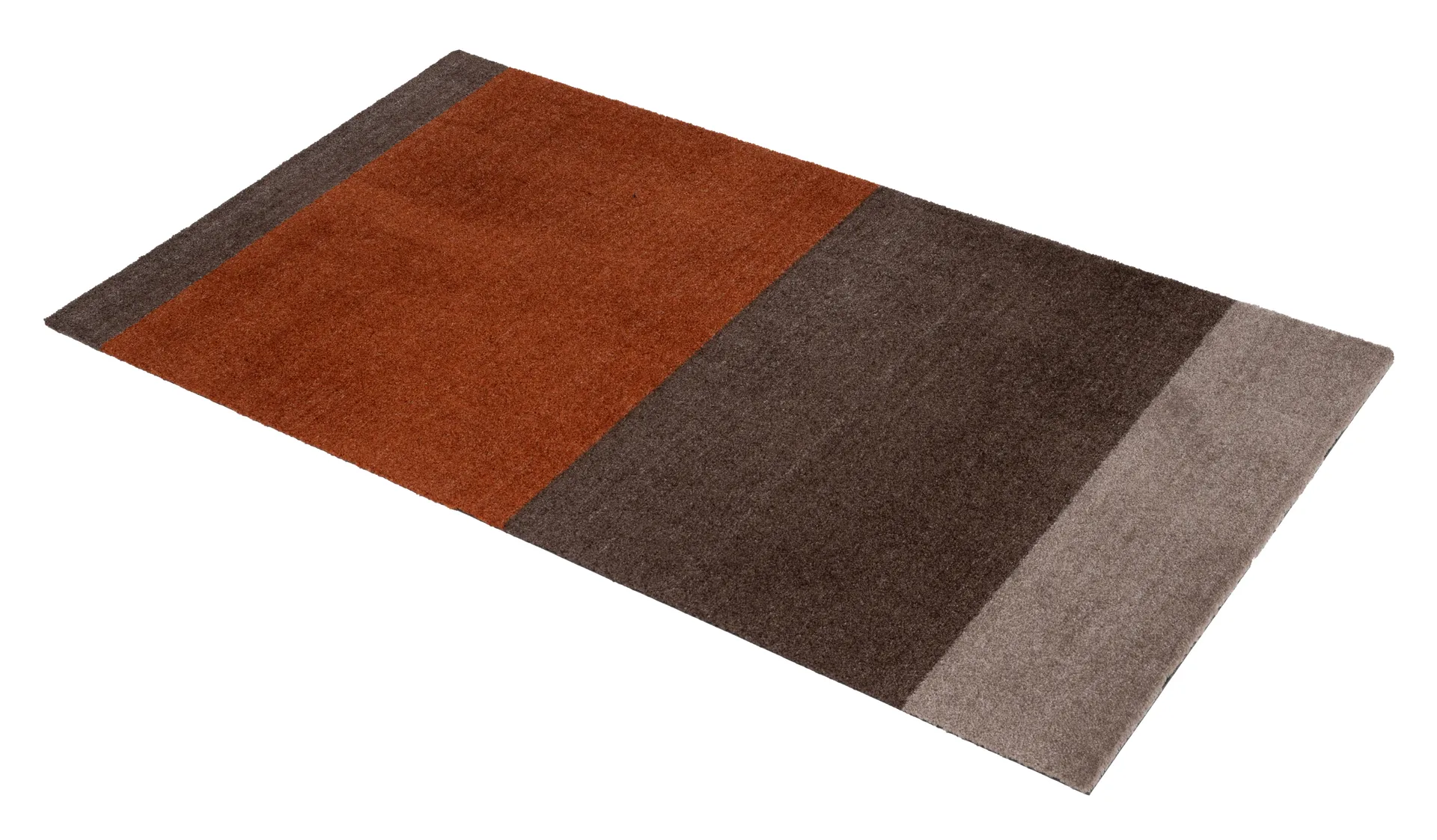 Stripes hallway rug horizontal, Brown-terracotta67x120 cm tica copenhagen