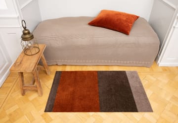 Stripes hallway rug horizontal - Brown-terracotta67x120 cm - tica copenhagen