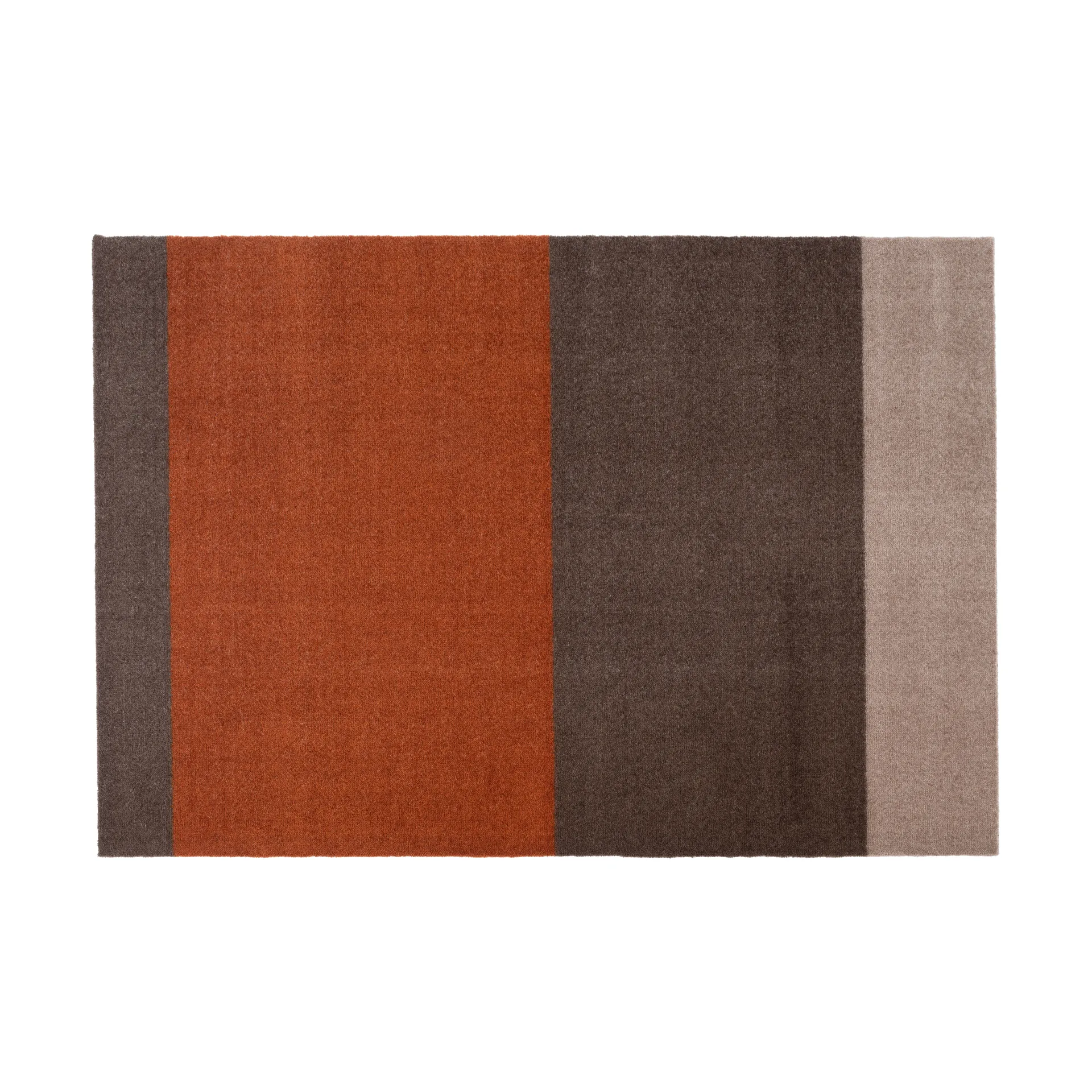 Stripes hallway rug horizontal, Brown-terracotta90x130 cm tica copenhagen