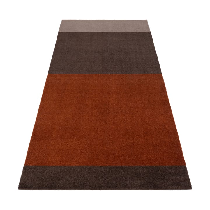 Stripes hallway rug horizontal - Brown-terracotta90x200 cm - Tica copenhagen