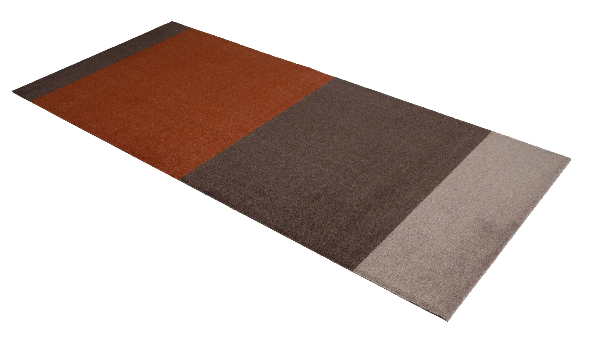 Stripes hallway rug horizontal, Brown-terracotta90x200 cm tica copenhagen