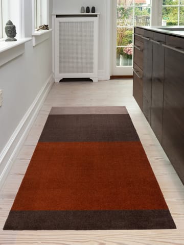 Stripes hallway rug horizontal - Brown-terracotta90x200 cm - tica copenhagen