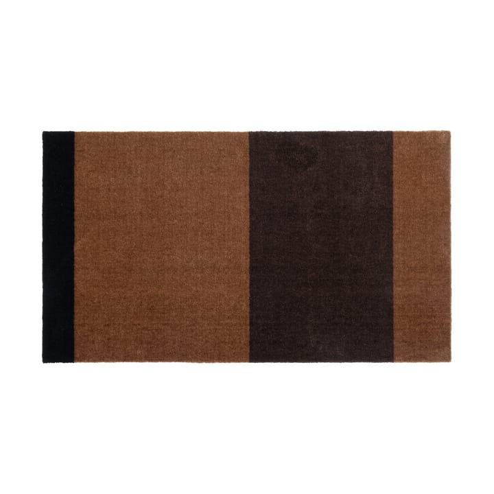 Stripes hallway rug horizontal - Cognac-dark brown-black, 67x120 cm - Tica copenhagen