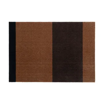 Stripes hallway rug horizontal - Cognac-dark brown-black, 90x130 cm - tica copenhagen
