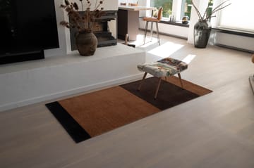 Stripes hallway rug horizontal - Cognac-dark brown-black, 90x200 cm - tica copenhagen