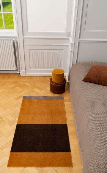 Stripes hallway rug horizontal - Dijon-brown-sand. 67x120 cm - tica copenhagen