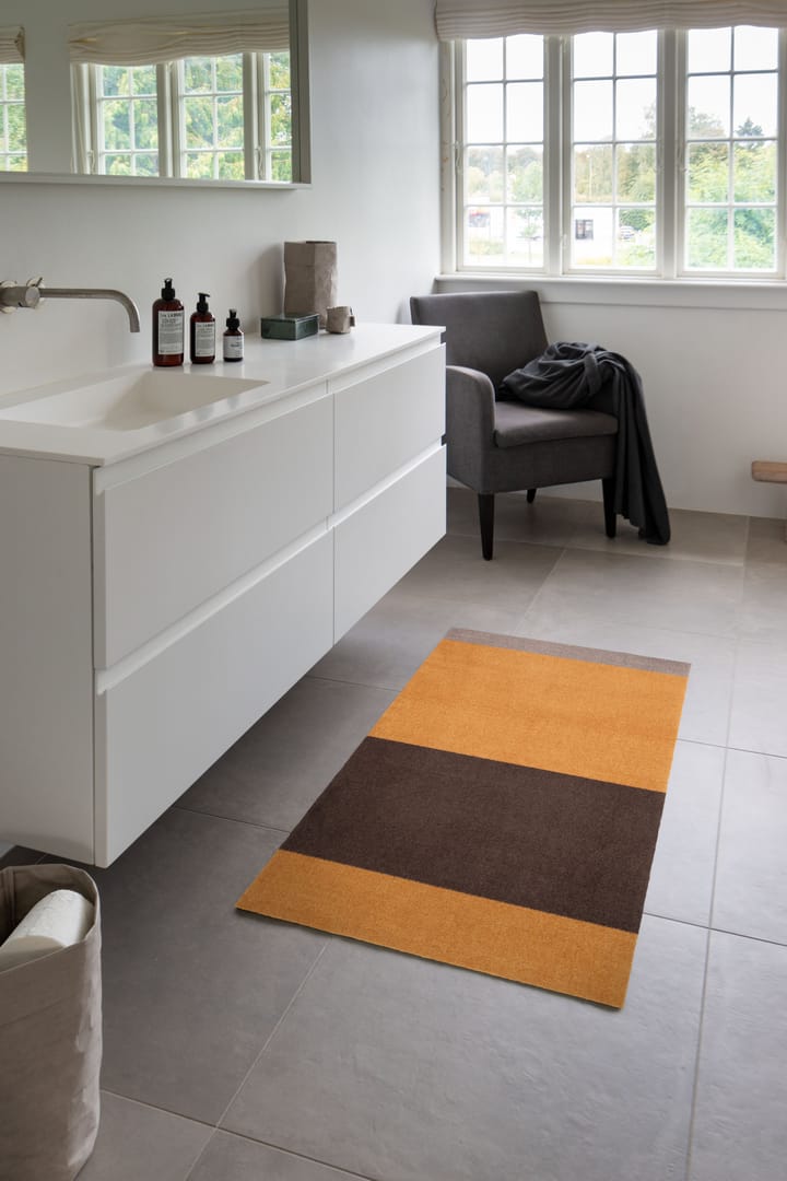 Stripes hallway rug horizontal, Dijon-brown-sand. 67x120 cm tica copenhagen