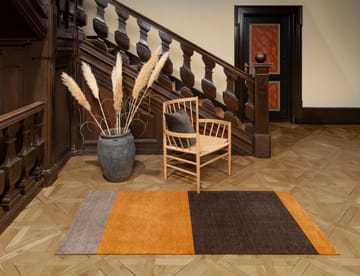 Stripes hallway rug horizontal - Dijon-brown-sand. 90x200 cm - tica copenhagen