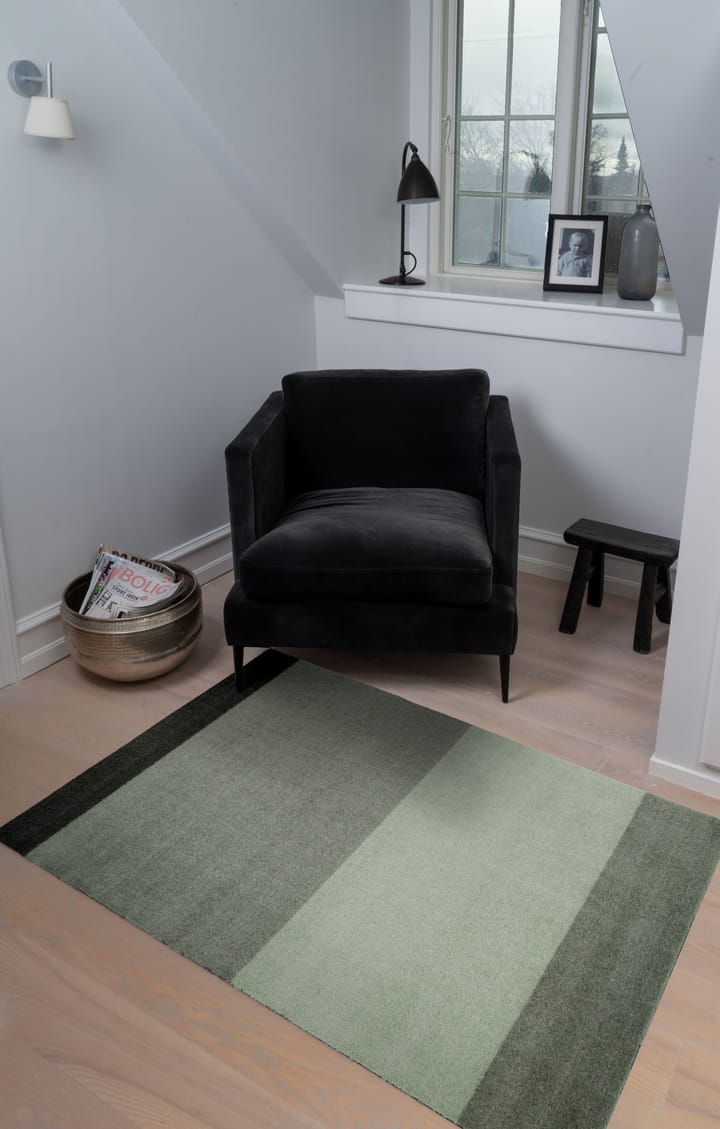 Stripes hallway rug horizontal, Green. 90x130 cm tica copenhagen