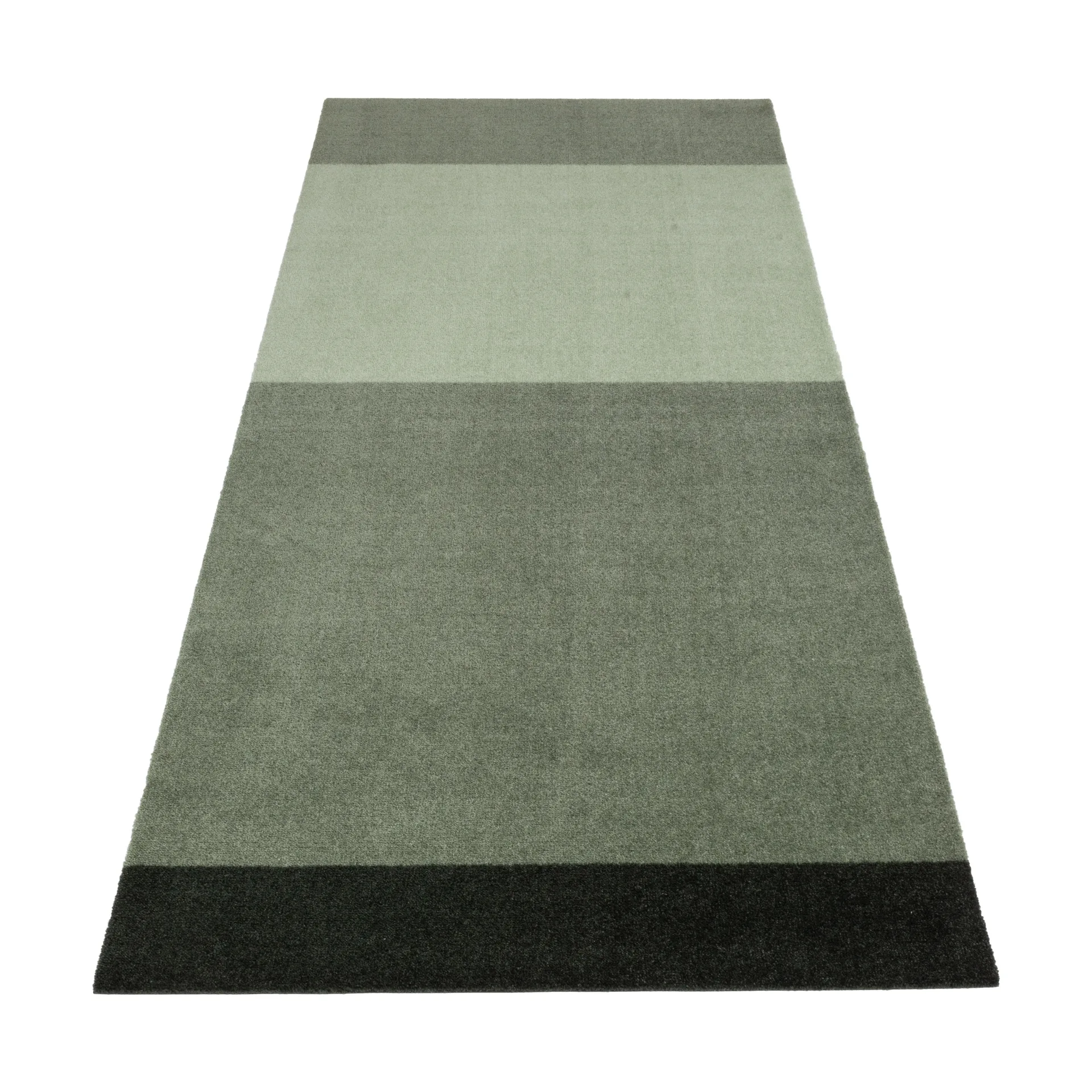 Stripes hallway rug horizontal, Green. 90x200 cm tica copenhagen