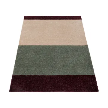Stripes hallway rug horizontal - Green-ivory-bordeaux, 67x120 cm - tica copenhagen