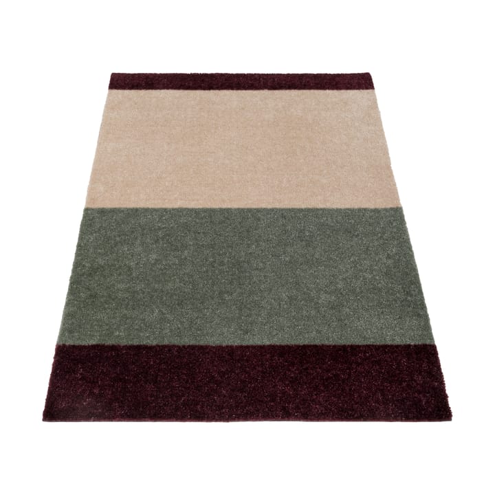 Stripes hallway rug horizontal - Green-ivory-bordeaux, 67x120 cm - Tica copenhagen