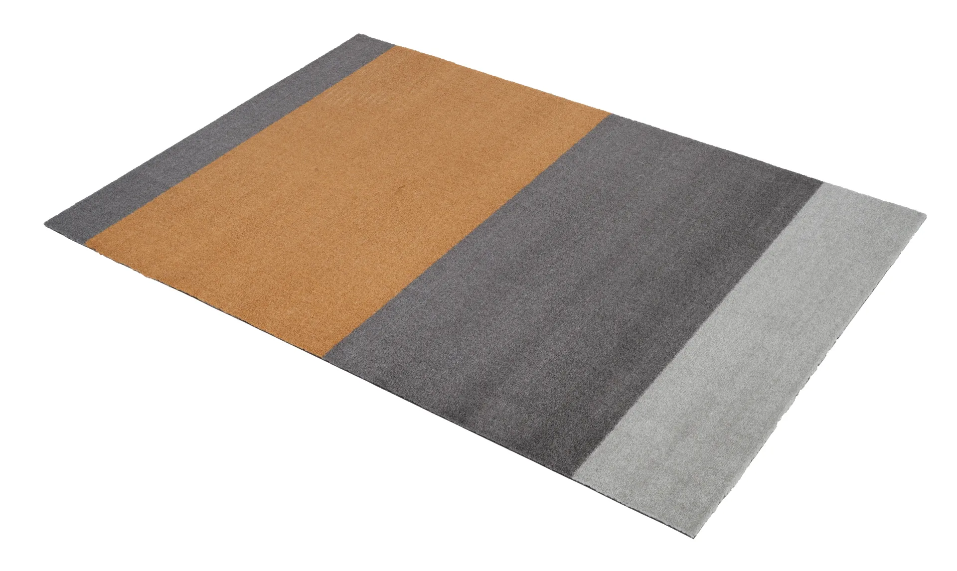 Stripes hallway rug horizontal, Grey-grey-dijon. 90x130 cm tica copenhagen