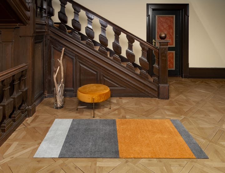 Stripes hallway rug horizontal, Grey-grey-dijon. 90x200 cm tica copenhagen
